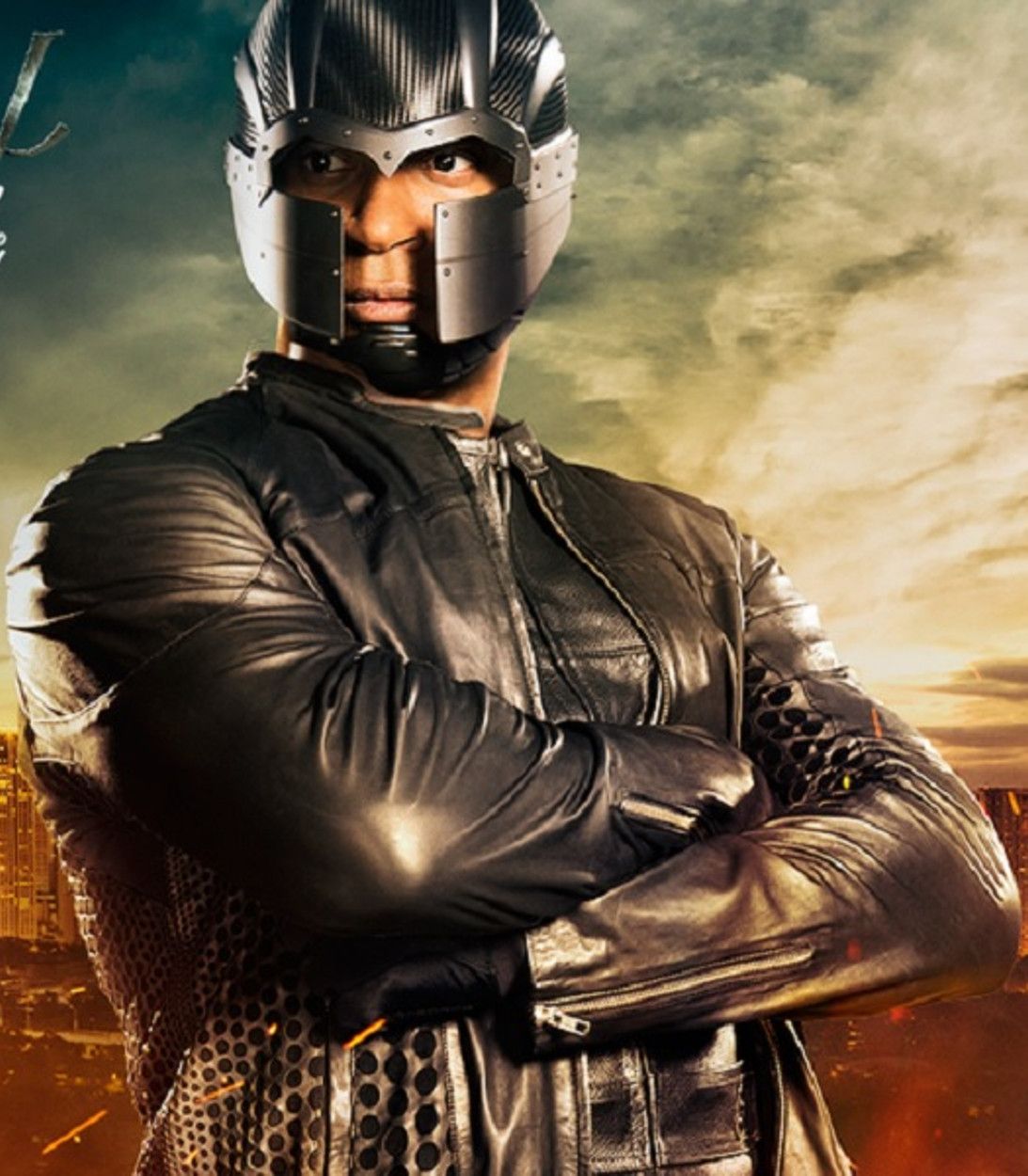 Arrow John Diggle Digg in Spartan armor vertical