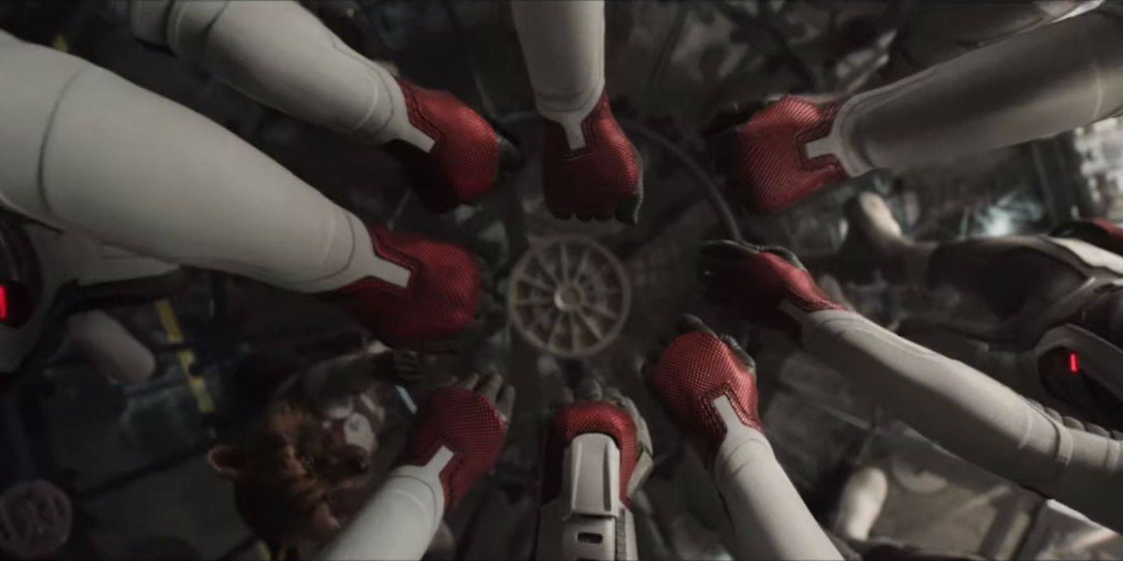 Avengers Endgame Team Hands Together