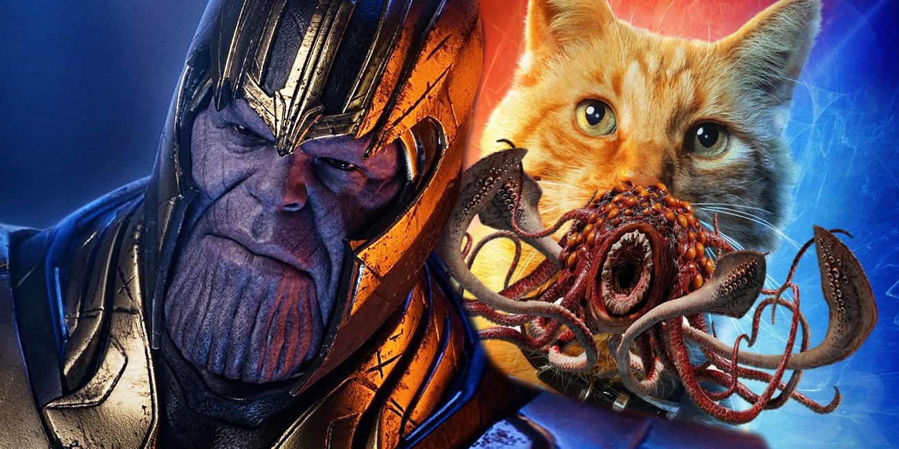 Avengers Endgame Thanos Eaten Captain Marvel Cat