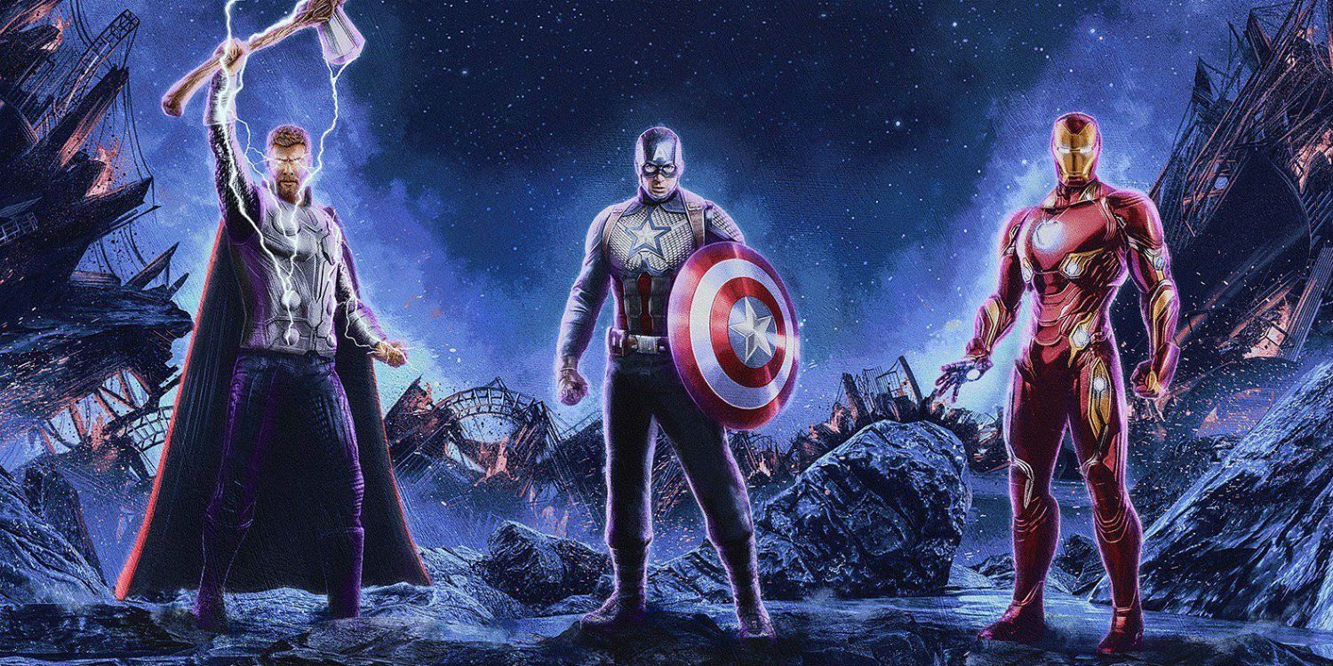 Avengers Endgame - Thor Captain America and Iron Man