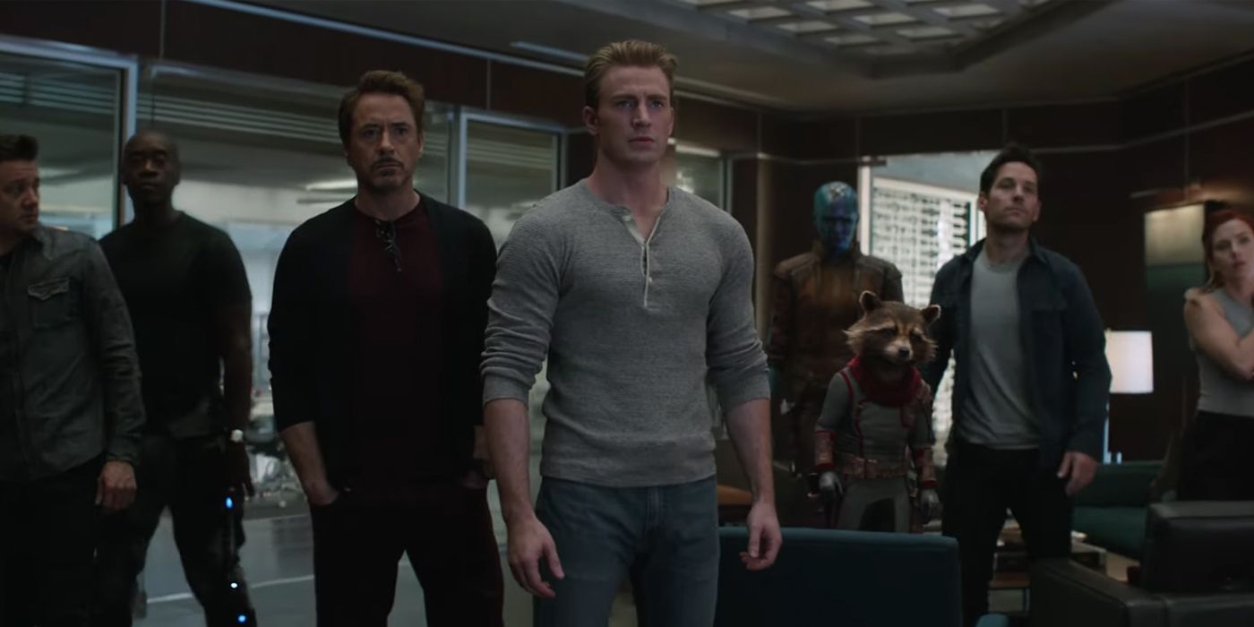 Avengers team gathered together in Endgame