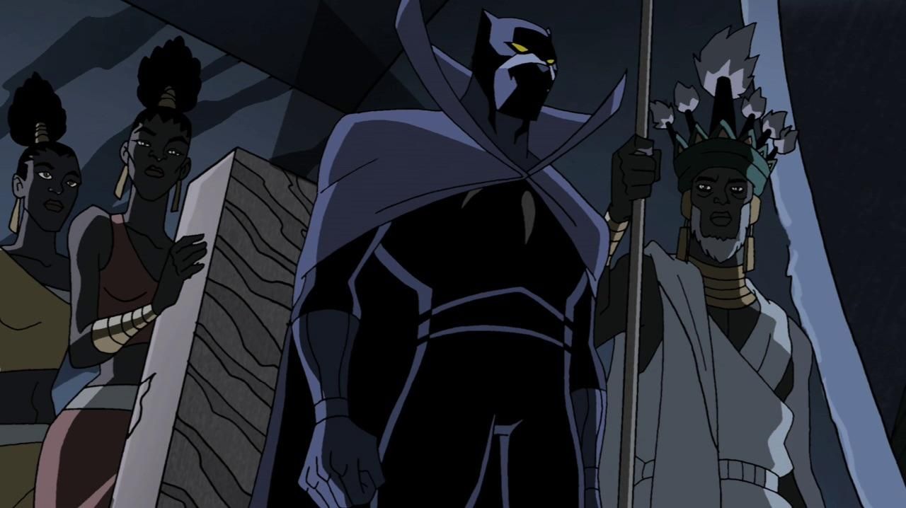 Black Panther with a cape from Marvel Studios