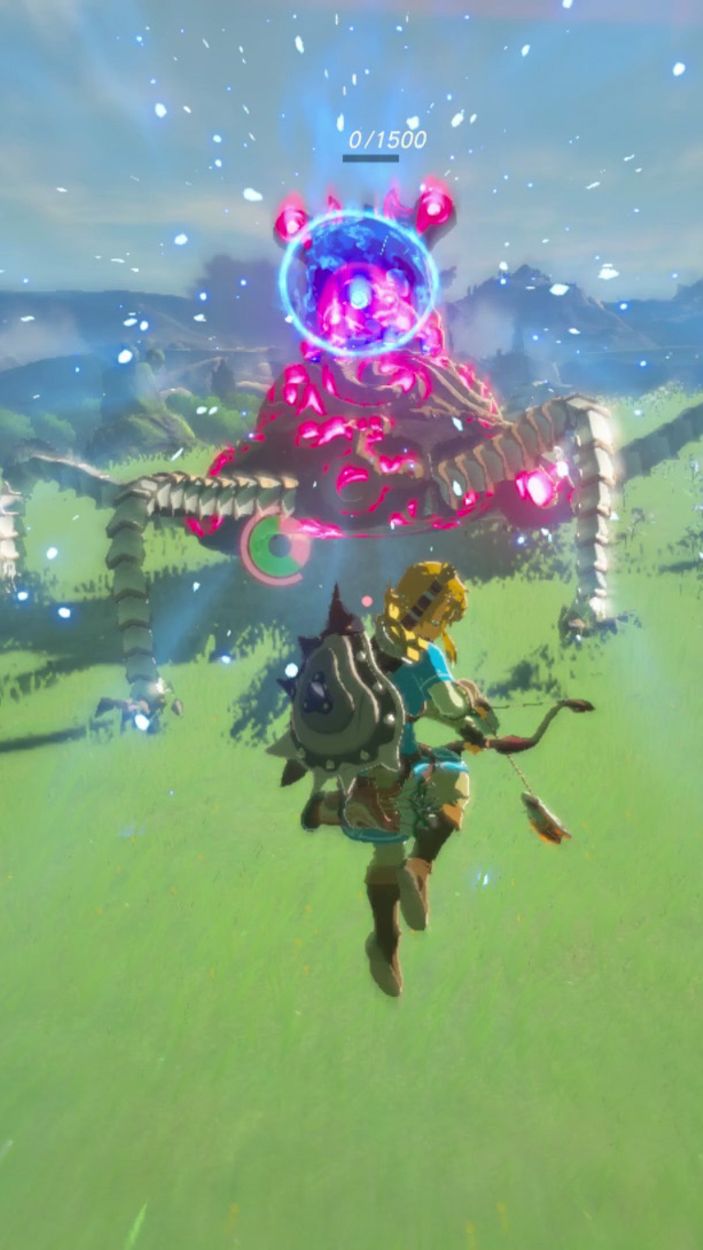 Breath of the Wild Guardian Fight Vertical