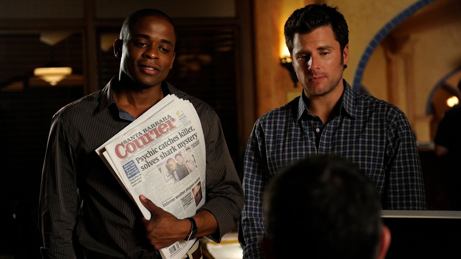 Burton Guster and Shawn Spencer in Psych