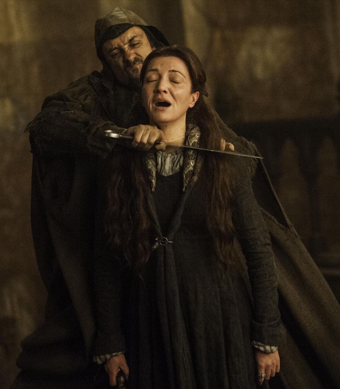 Michelle Fairley As Catelyn Stark At The Red Wedding On Game of Thrones
