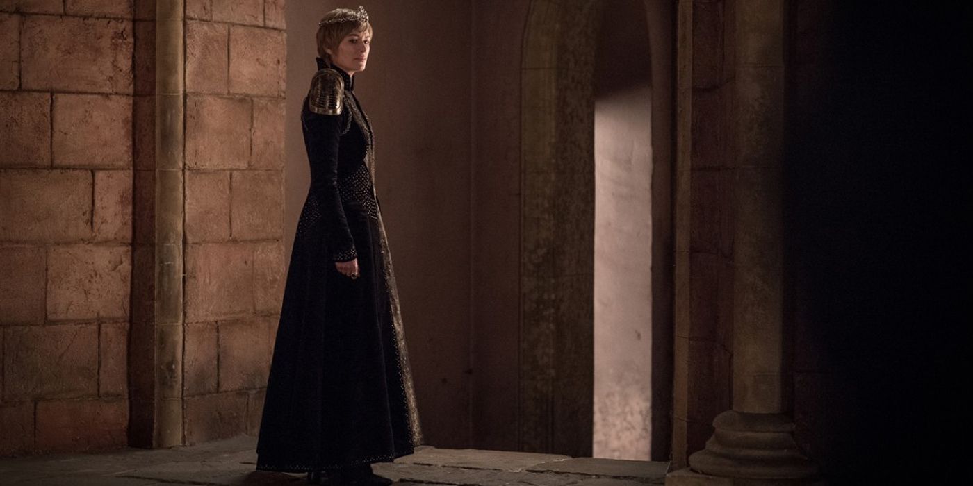 Cersei Lannister em Kings Landing na 8ª temporada de Game of Thrones
