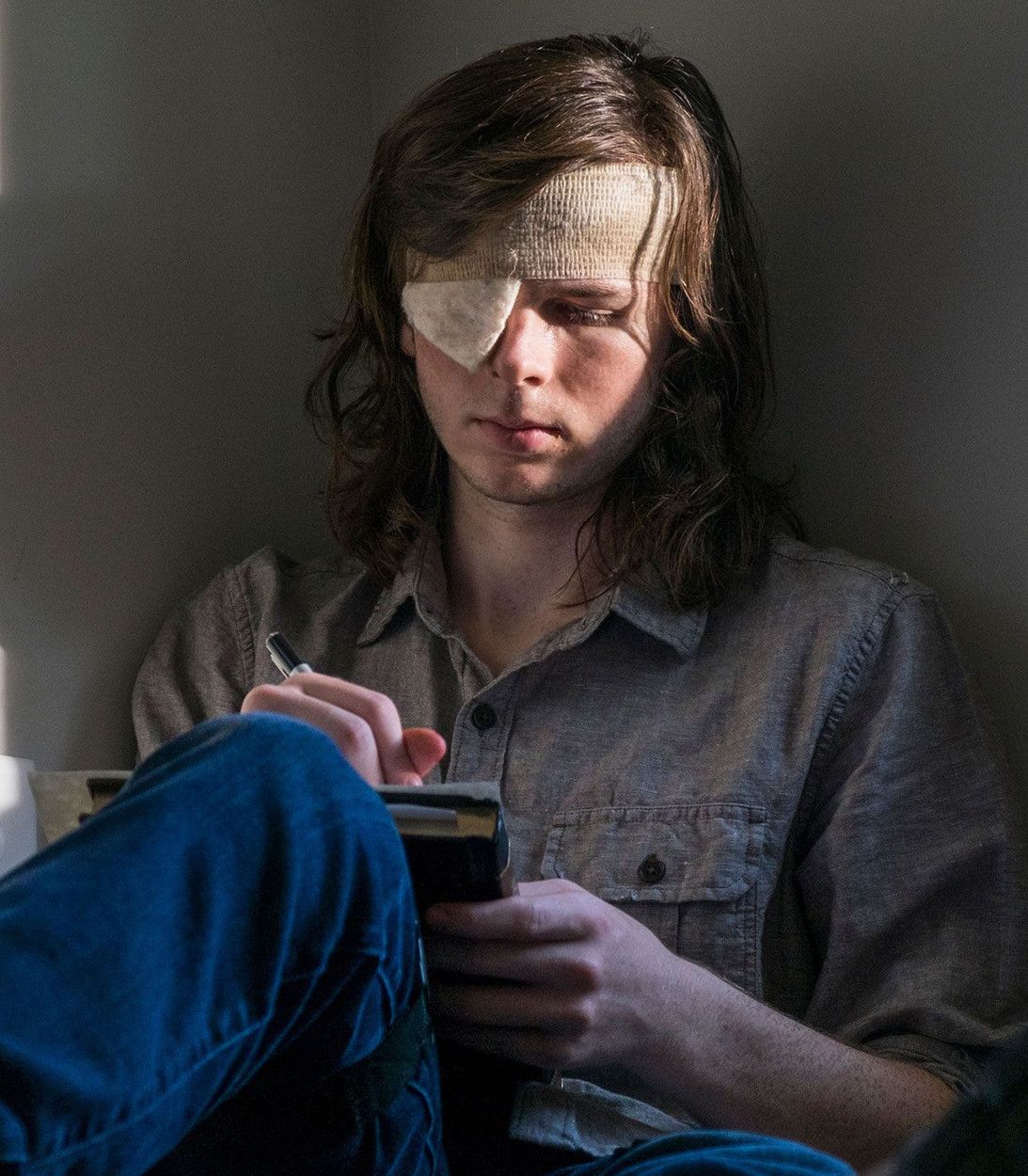 Chandler Riggs As Carl On The Walking Dead