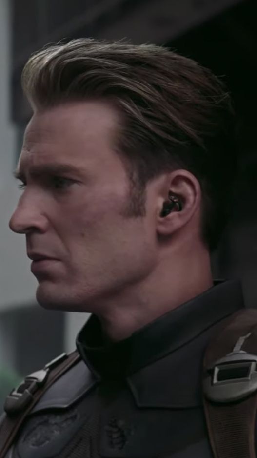 Chris Evans as Captain America In Avengers Endgame Vertical