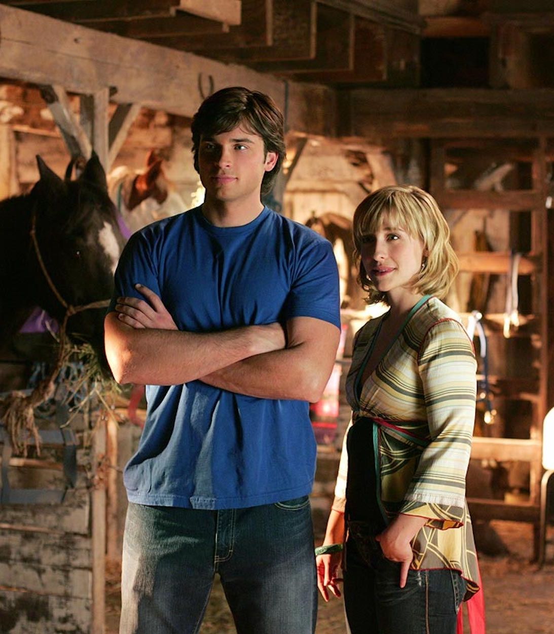 Clark and Chloe in Smallville Vertical