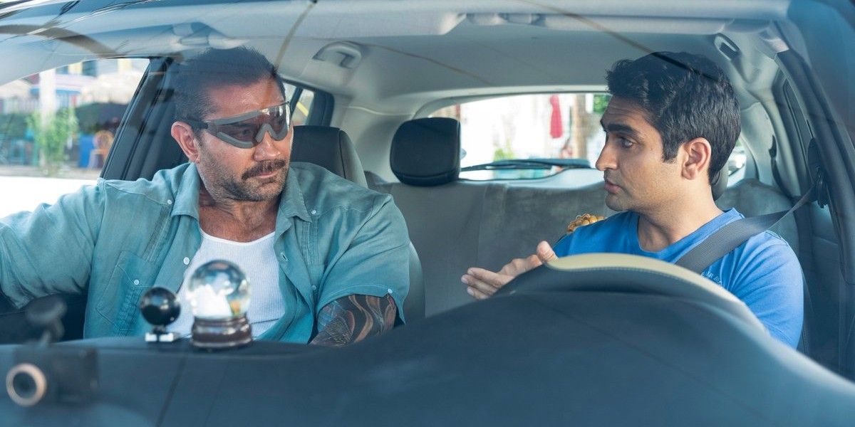 Dave Bautista and Kumail Nanjiani in Stuber