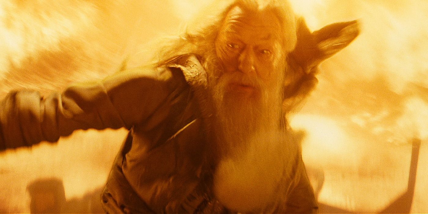 Dumbledore unleashes Firestorm on the Inferi in Harry Potter &amp; The Half-Blood Prince