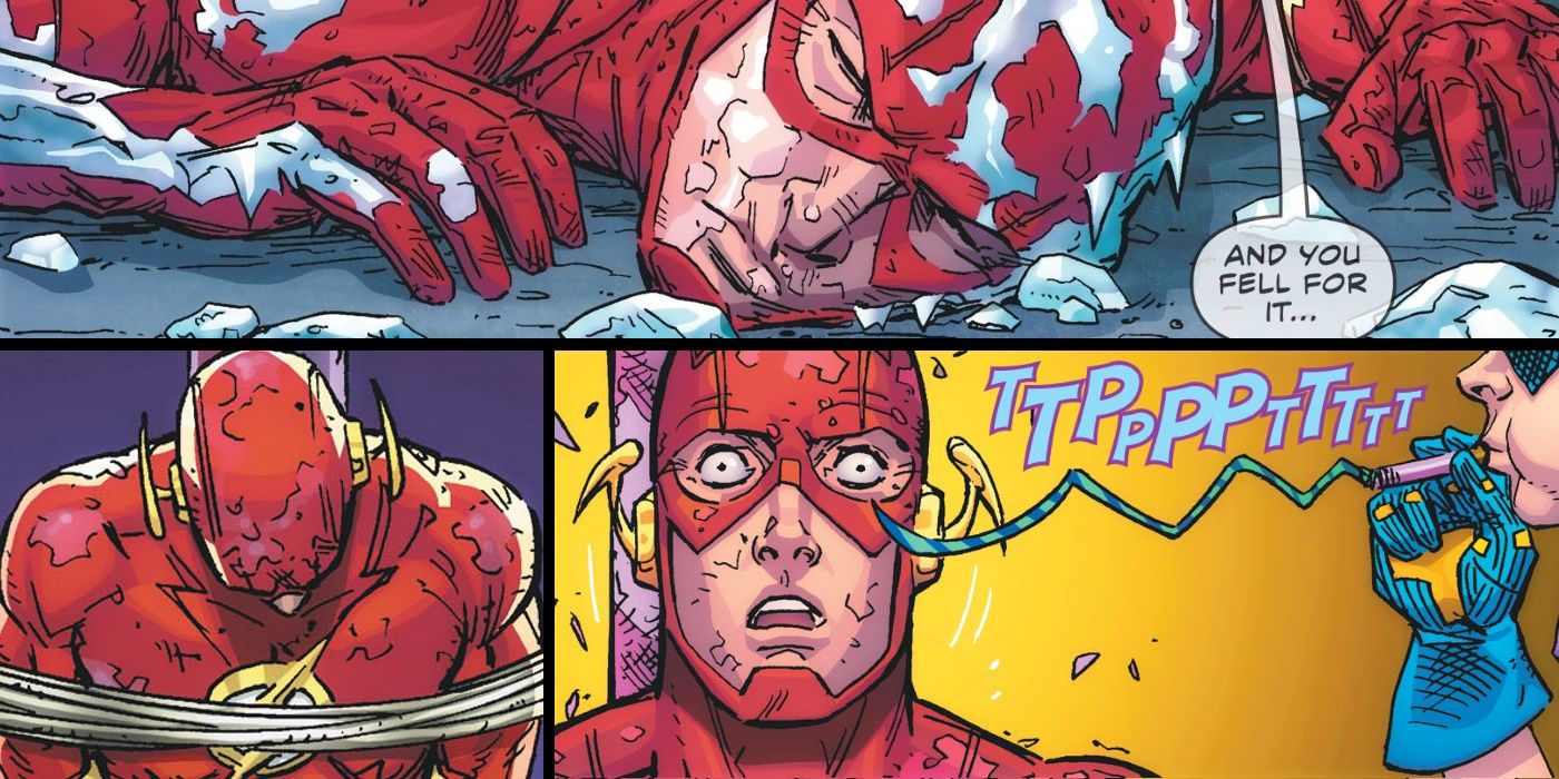 Flash Comic Knocked Out By Trickster
