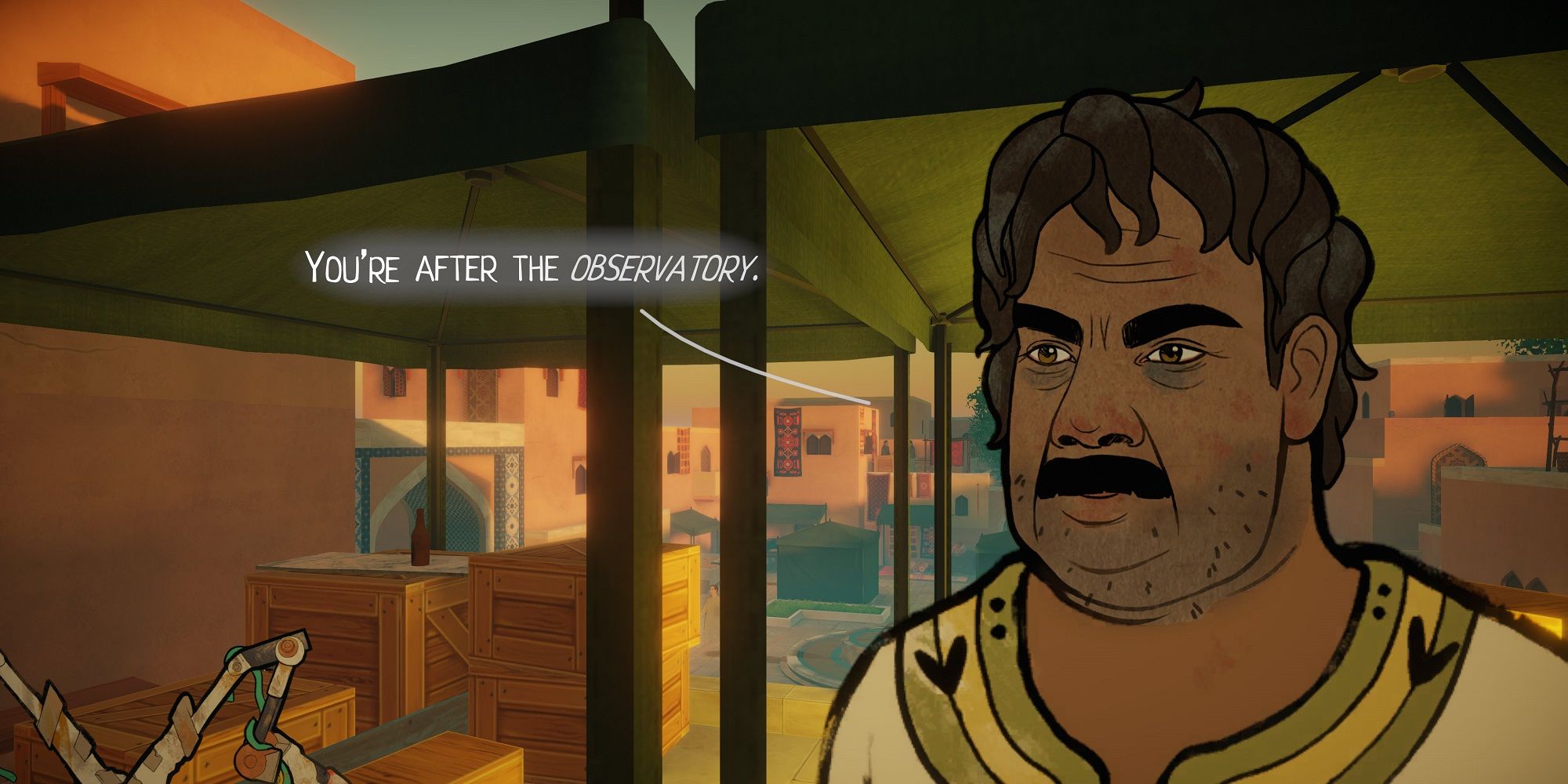 Heavens Vault Screenshot Talking