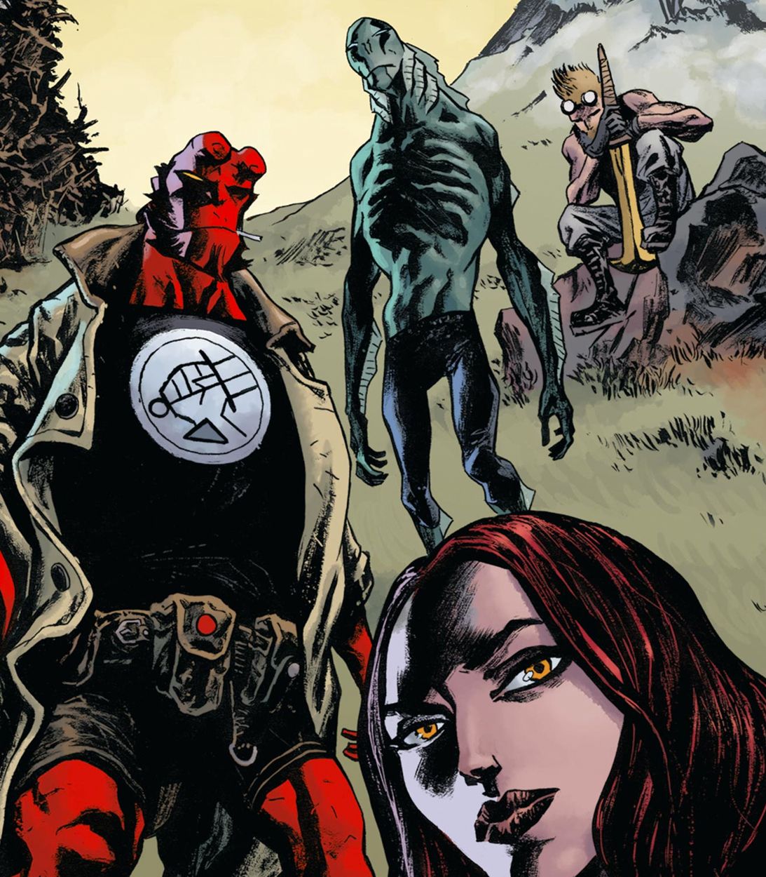 Hellboy and the BPRD in the comics Vertical