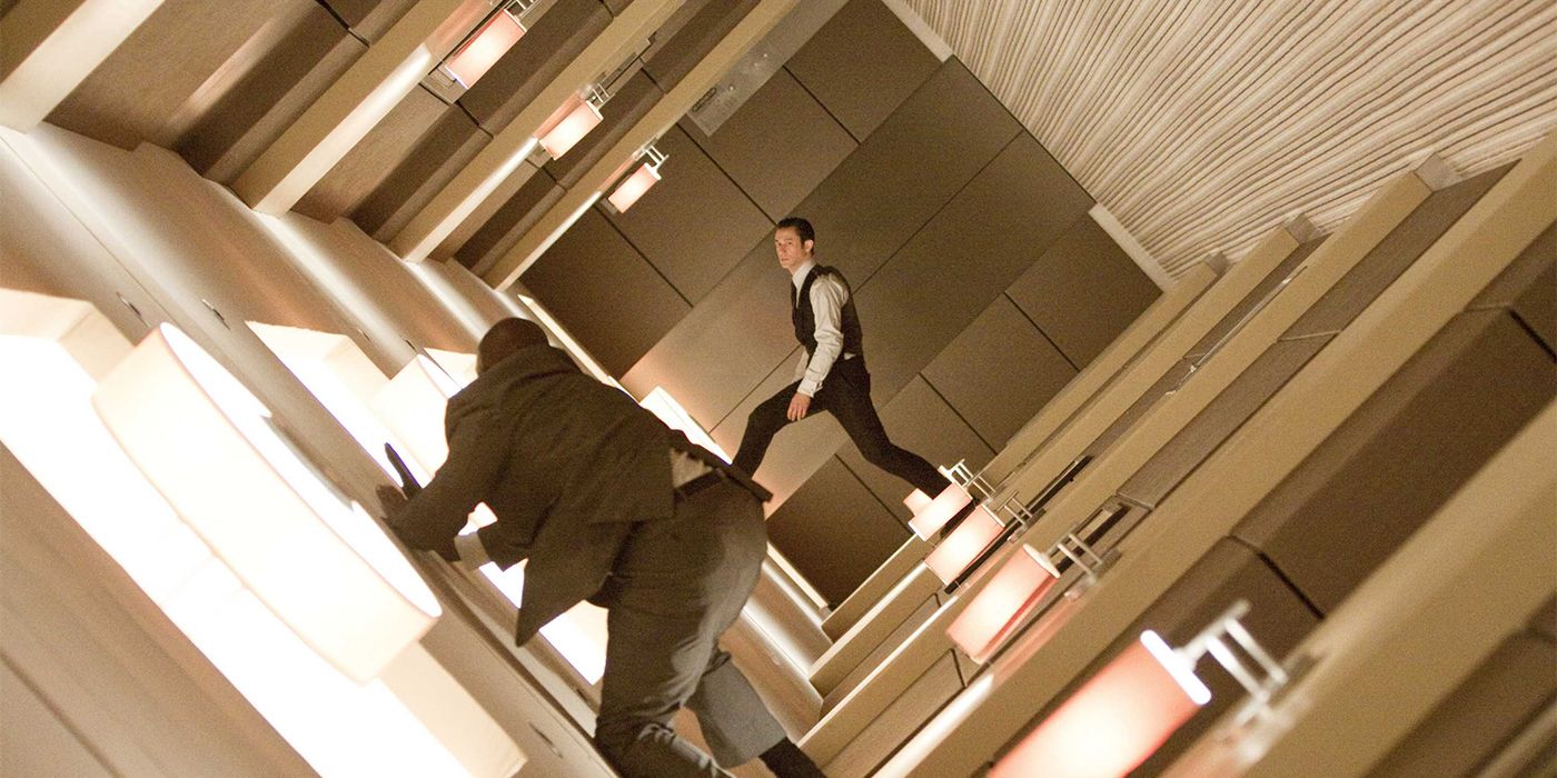 The hallway fight in Inception