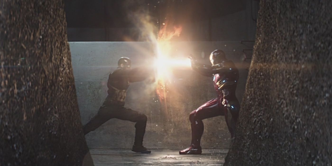 Iron Man vs Captain America in Civil War