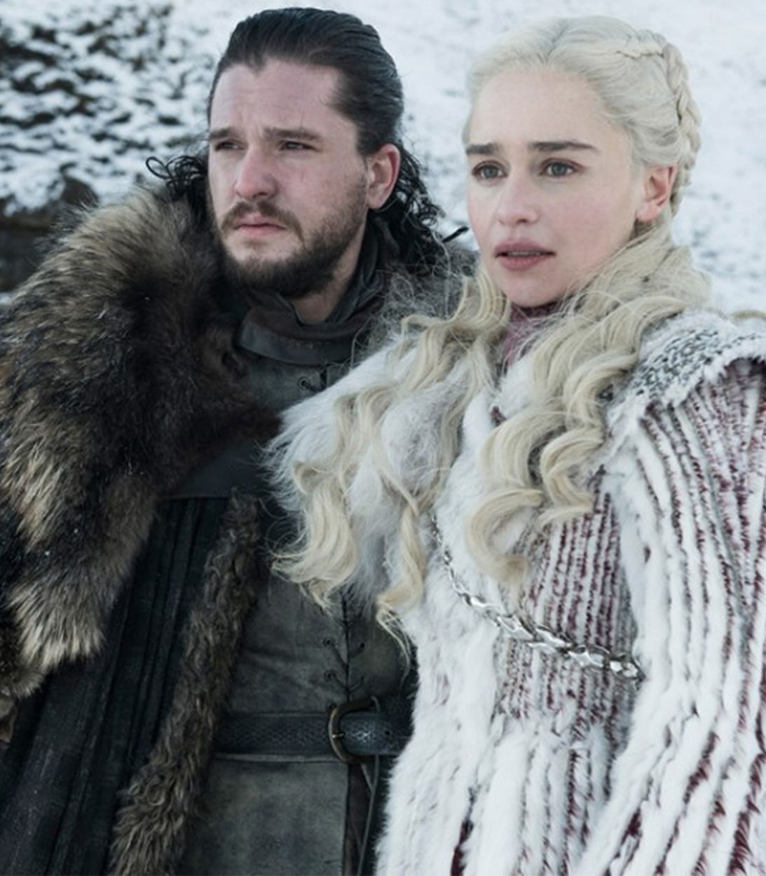 Jon Snow and Dany in Game of Thrones vertical