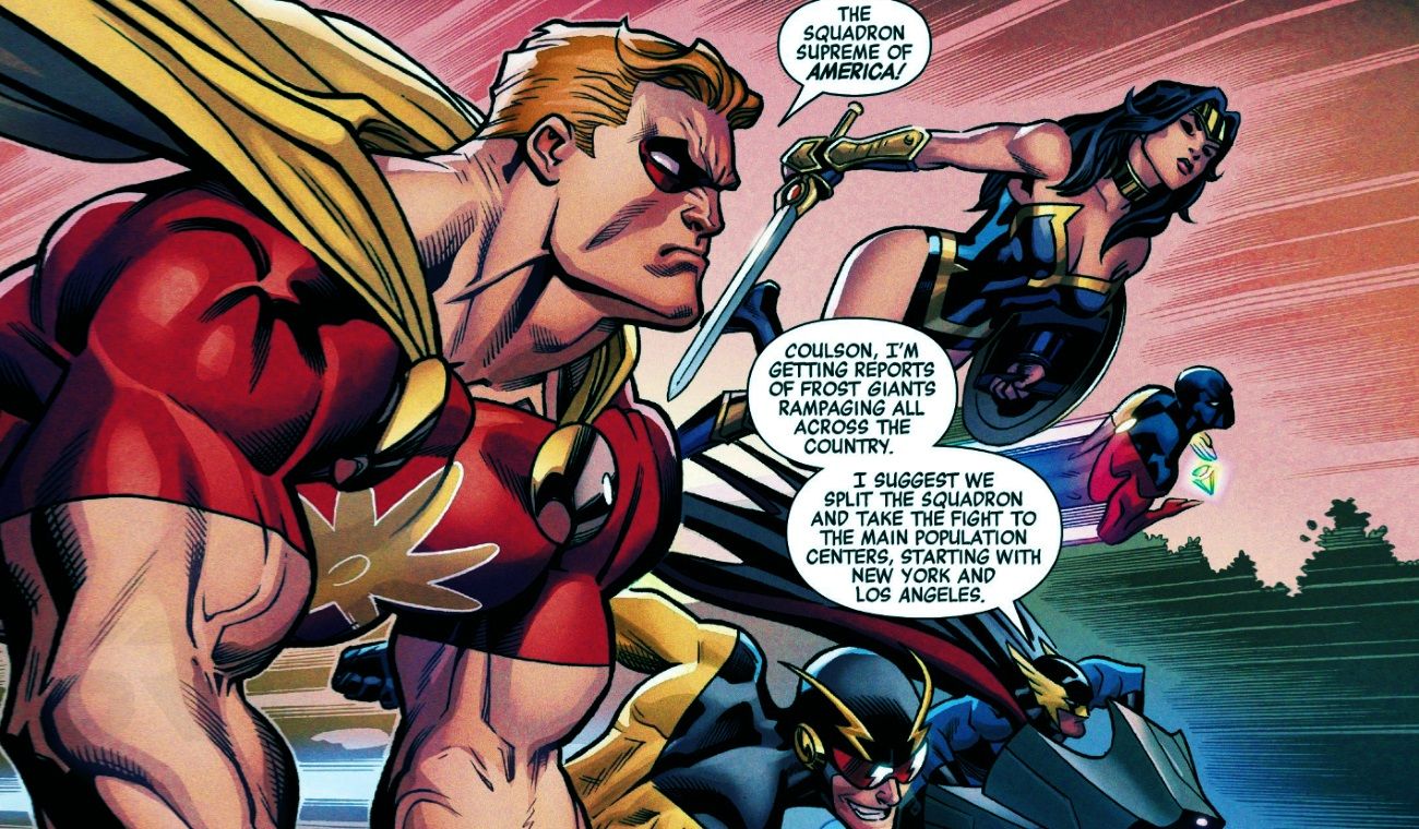 Justice League Marvels Squadron Supreme Team