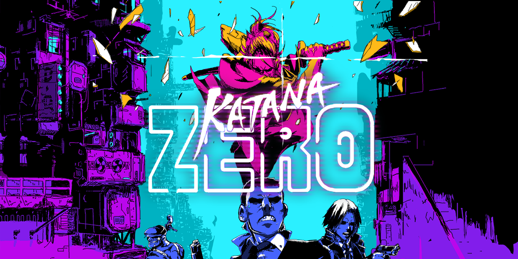 Katana ZERO artwork showing the samurai by the title