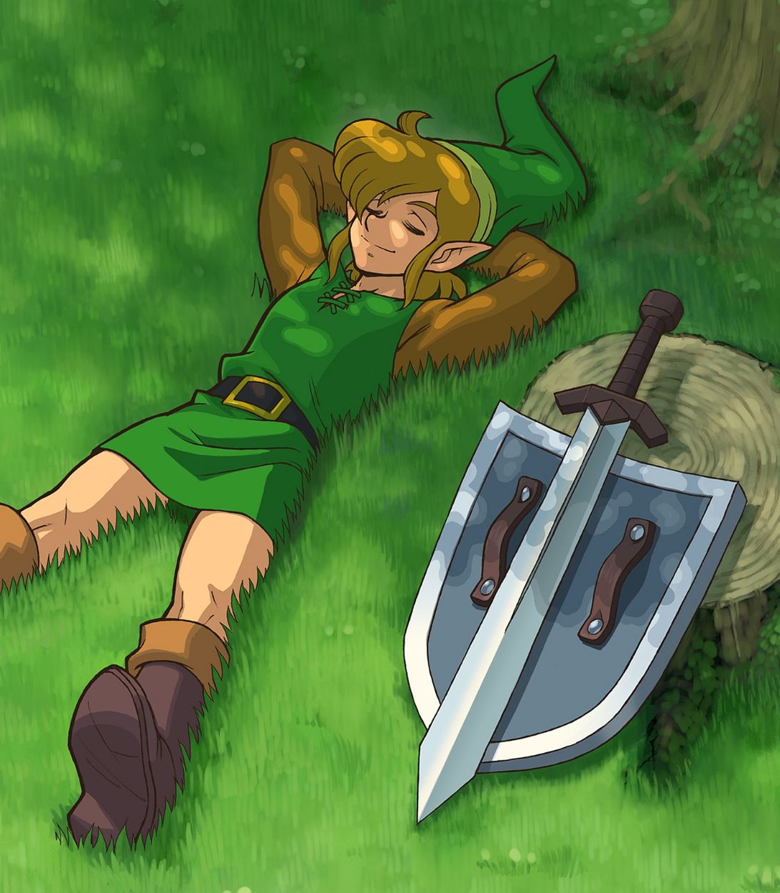 Legend of Zelda Link to the Past Art Vertical