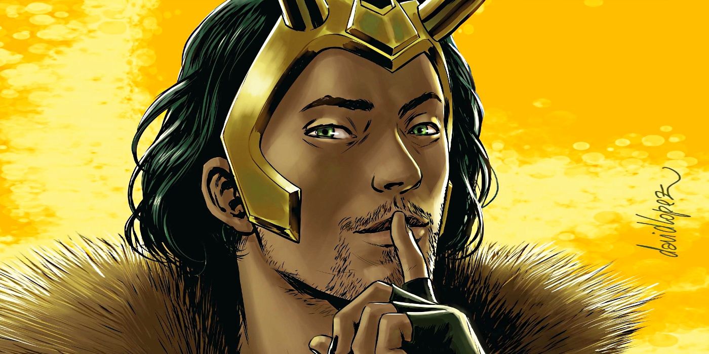 Loki Whispering in Comic Cover