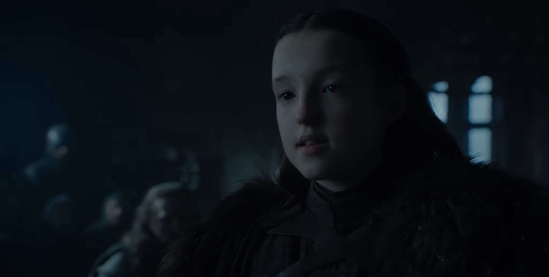 Lyanna Mormont in Season 8 Episode 1 of Game Of Thrones