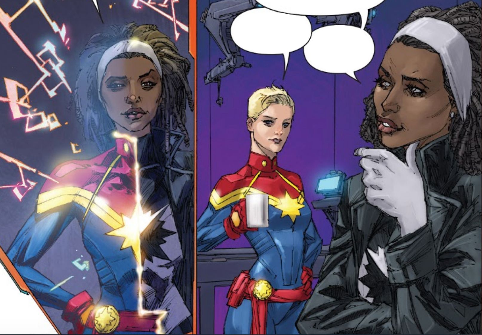 Monica Rambeau Bends Light To Appear As Carol Danvers As Captain Marvel