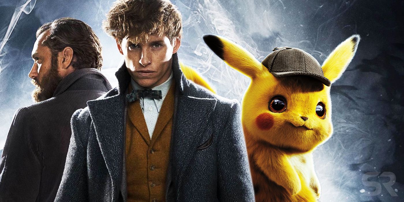 Newt Scamander from Fantastic Beasts and Detective Pikachu from Pokemon