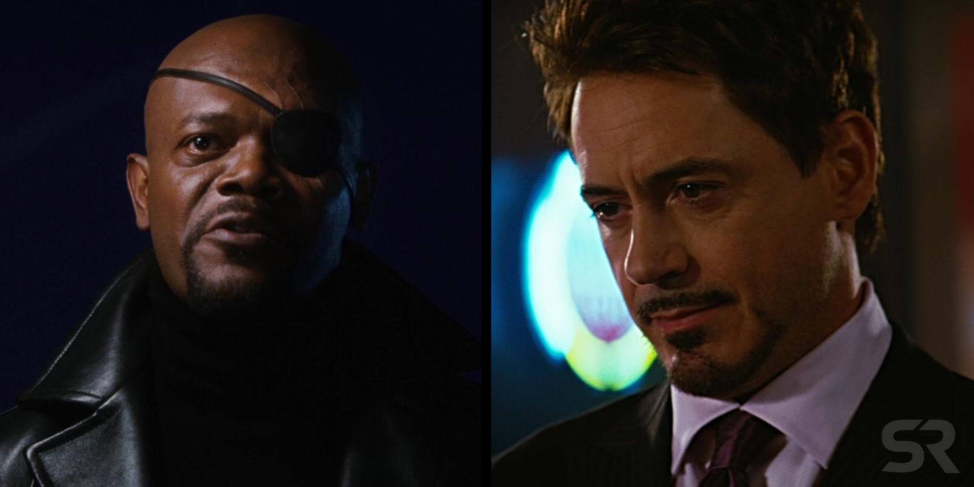 Nick Fury and Tony Stark in MCU Post-Credits Scenes