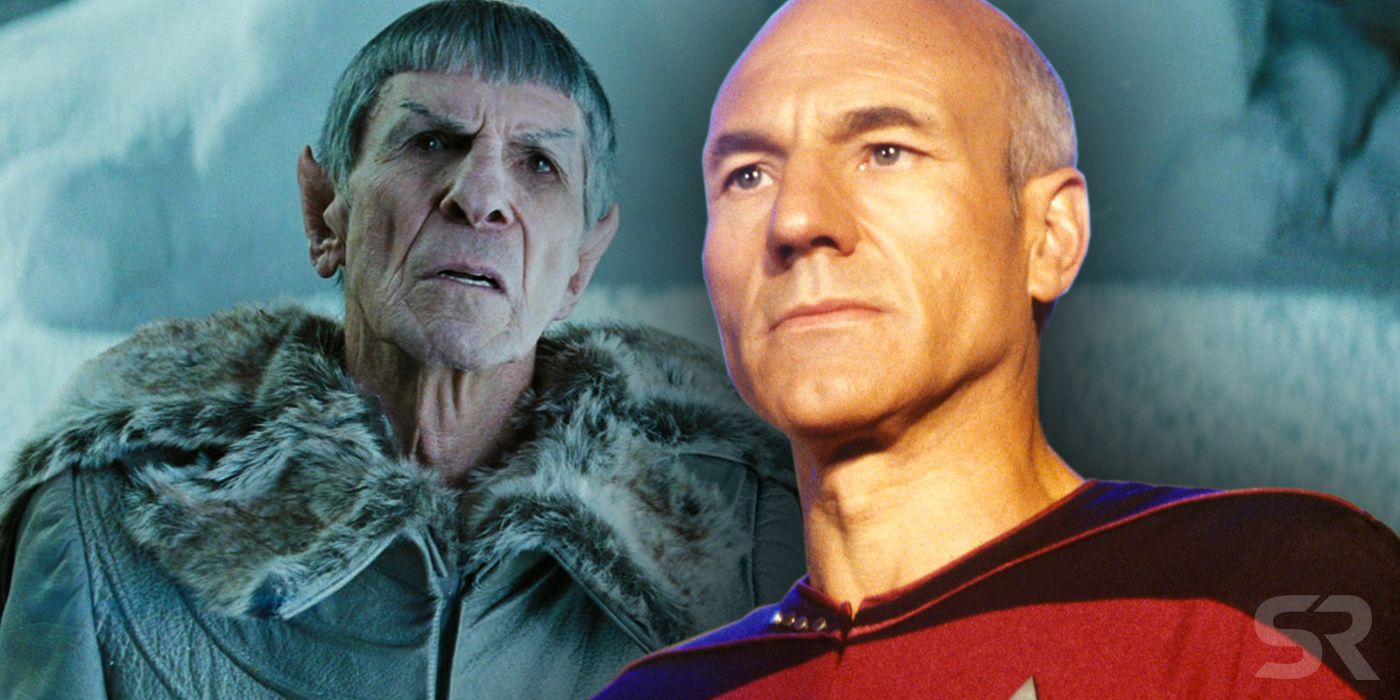 Picard and Spock in Star Trek