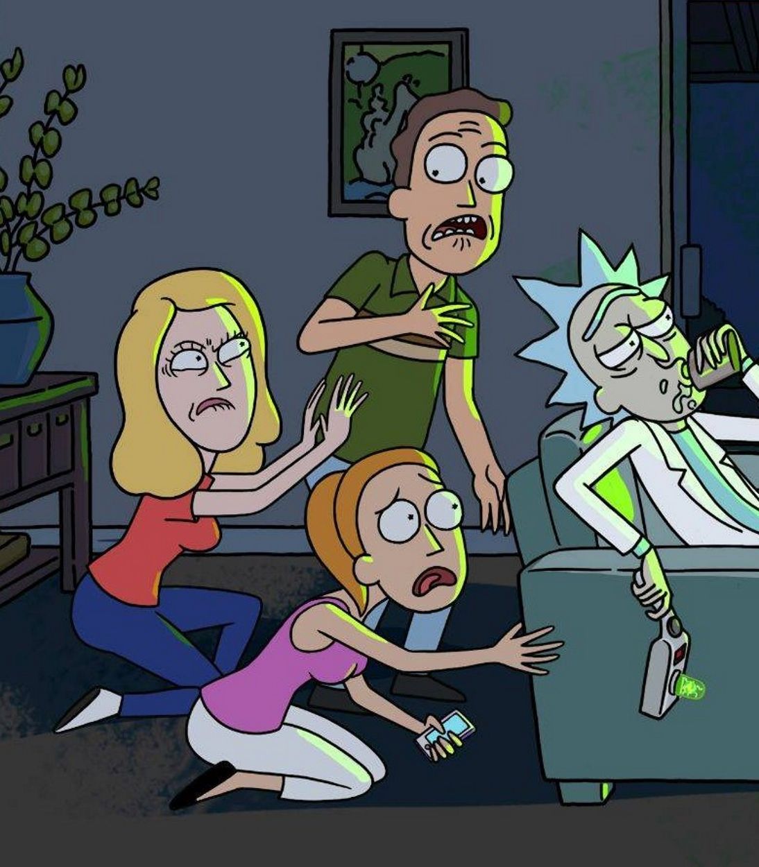 Rick Morty Family Vertical