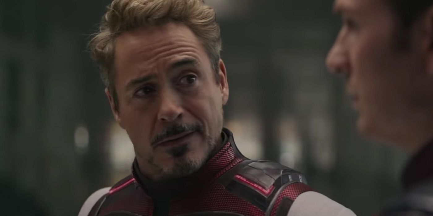 Robert Downey Jr as Tony Stark in Avengers Endgame