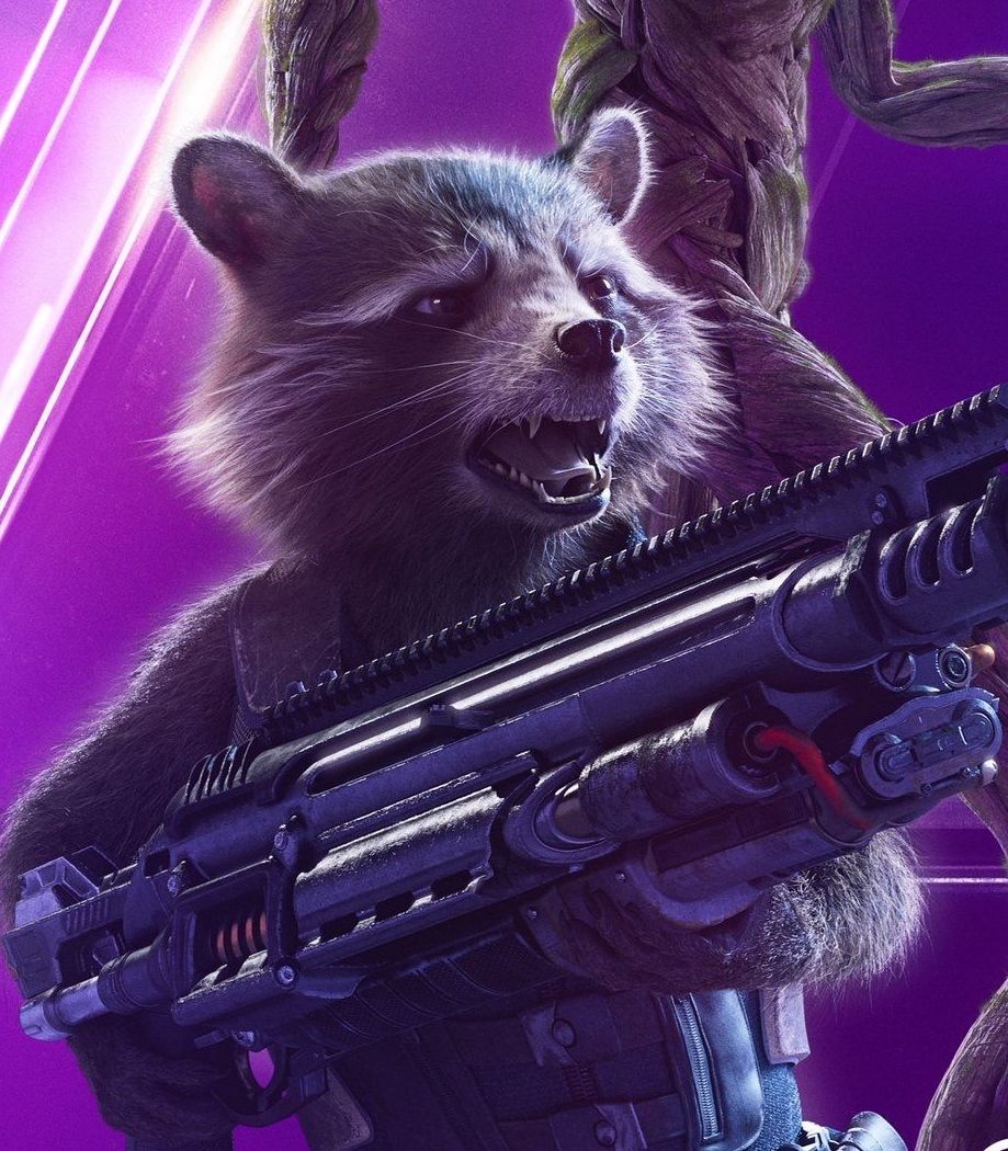 Rocket Raccoon Infinity War Vertical