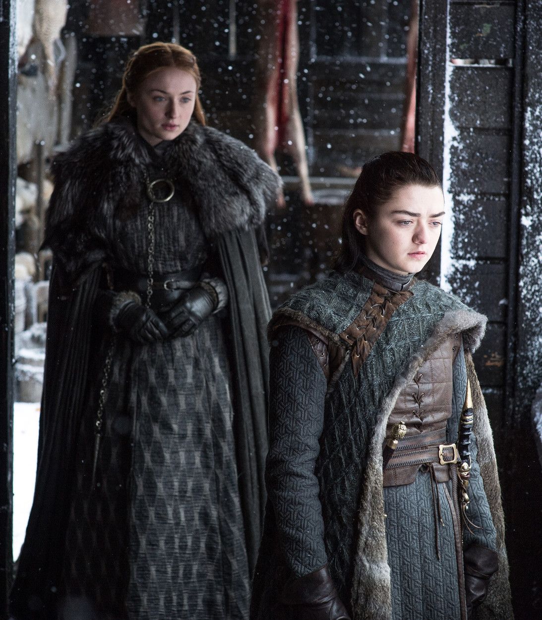 Sansa And Arya Stark In Game Of Thrones