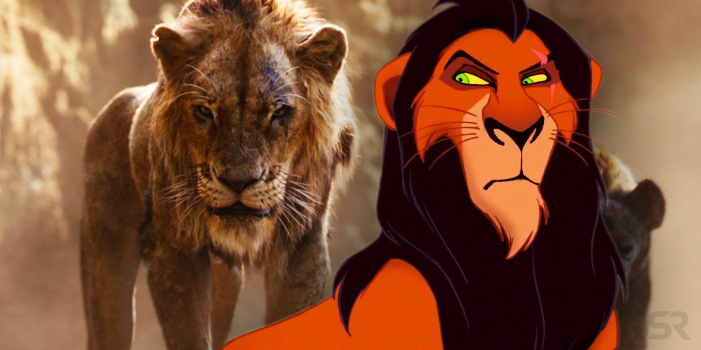 Scar in The Lion King Animation and Live Action