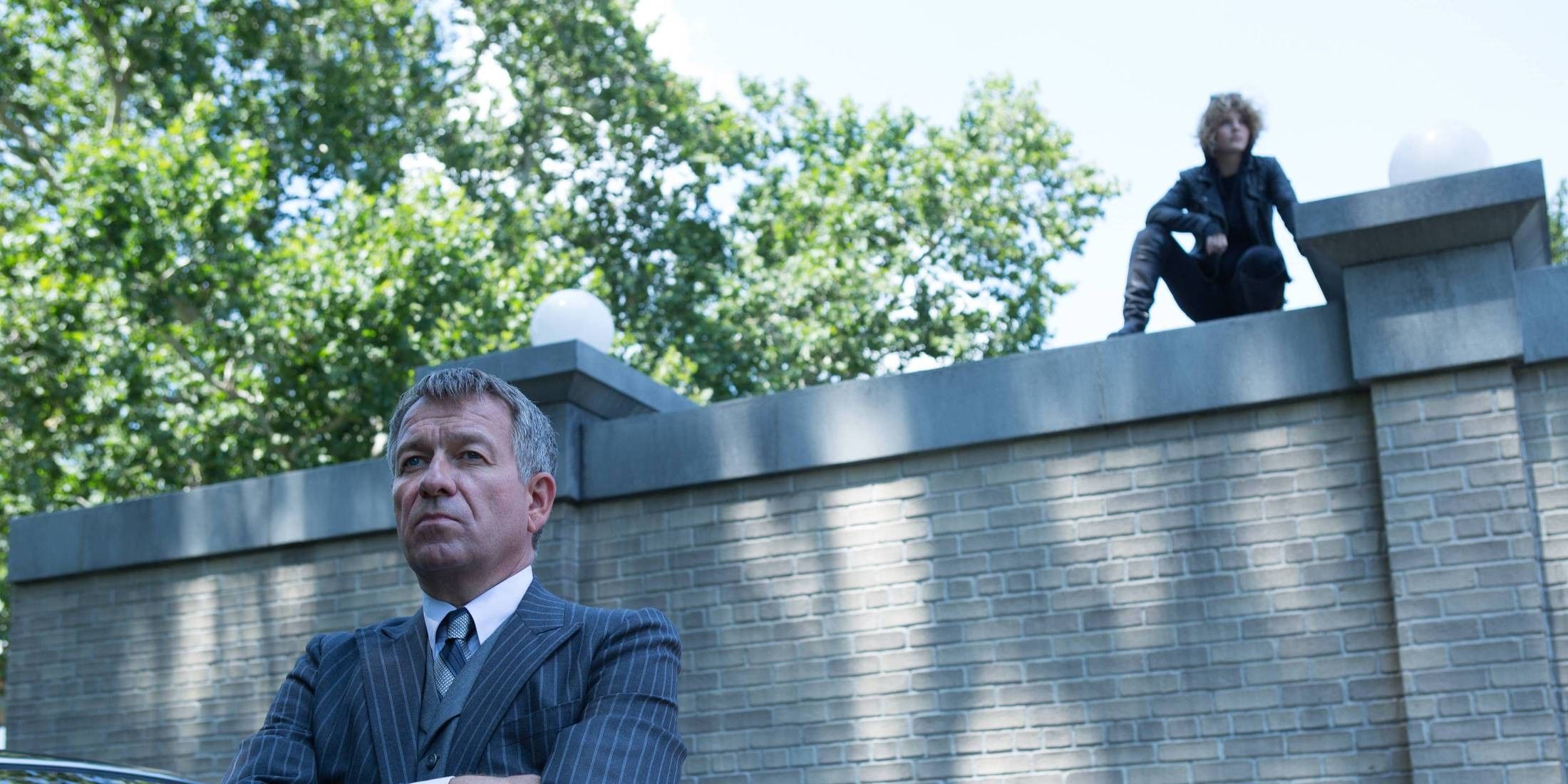 Sean Pertwee as Alfred and Camren Bicondova as Selina Catwoman in Gotham