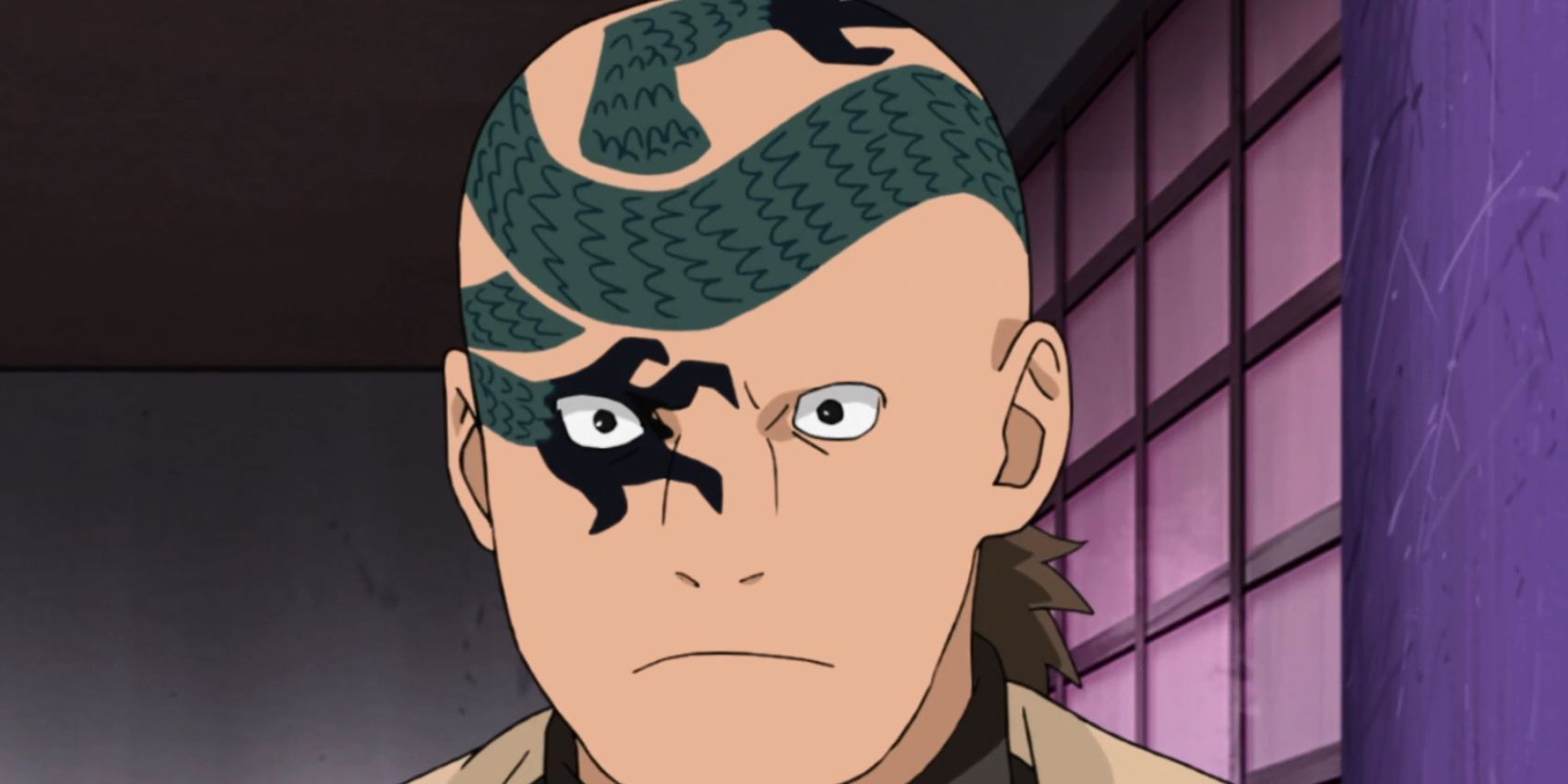 The Second Kazekage Shamon has a tattoo of a dragon-like being on his head