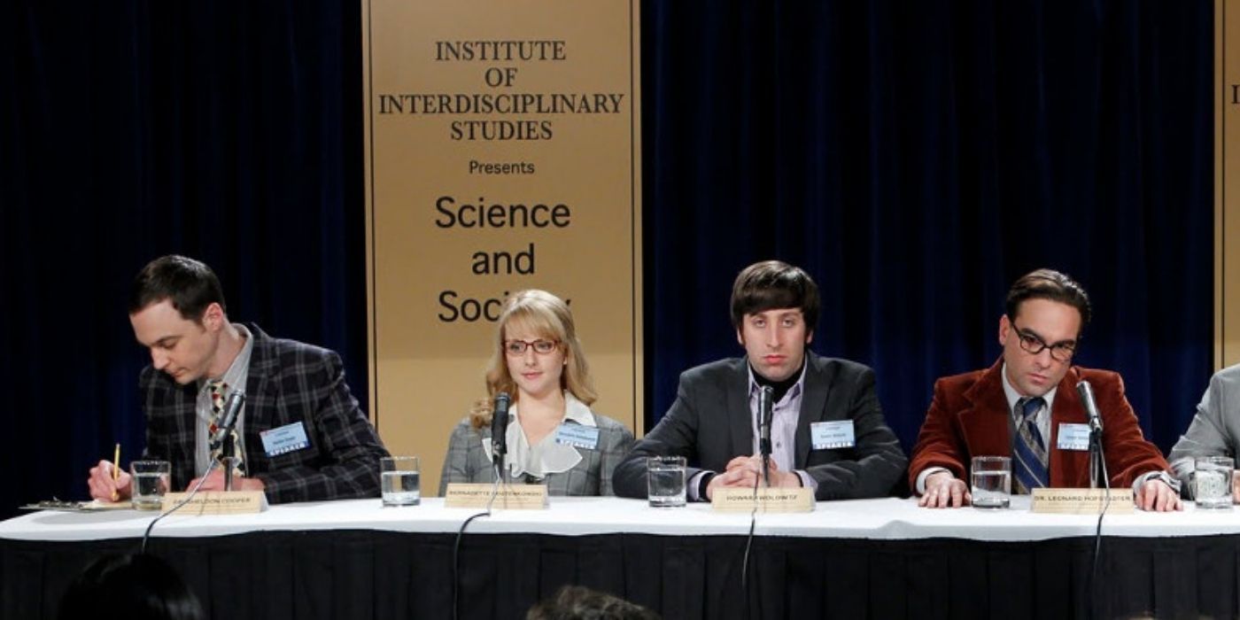 Sheldon and co at a science conference on TBBT