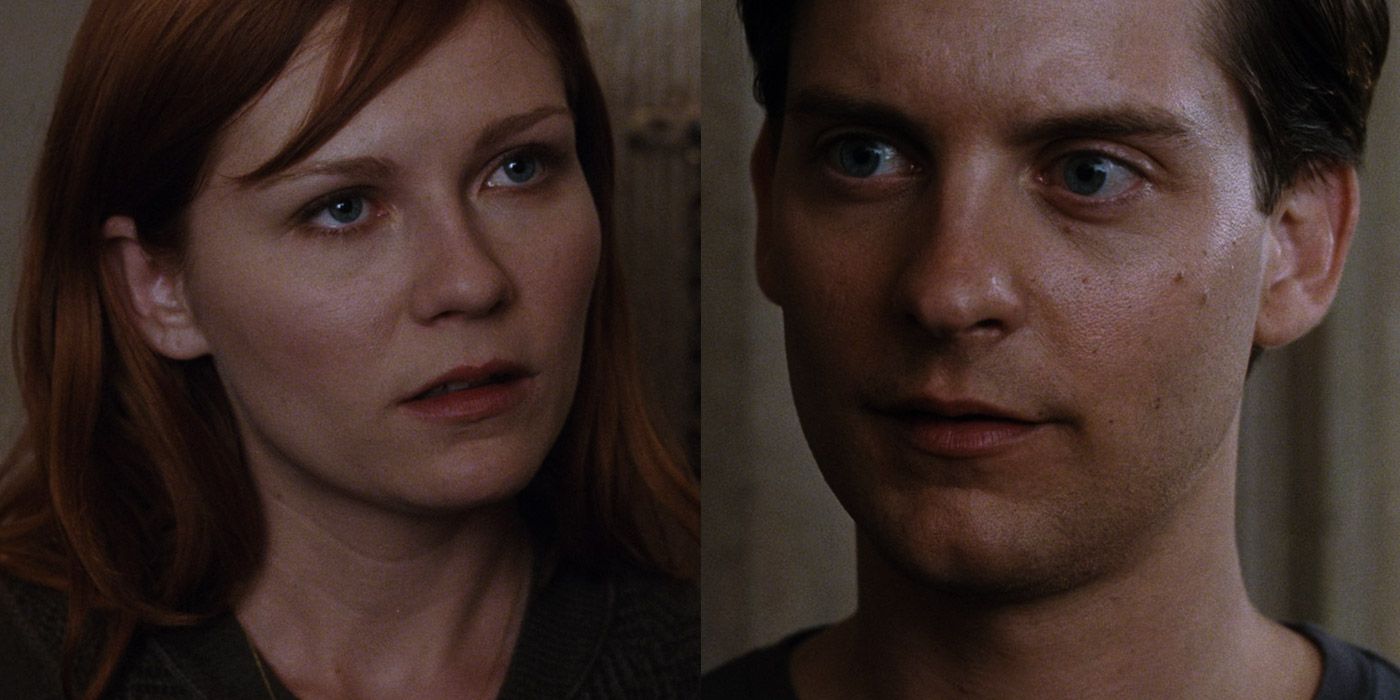 Mary Jane talks to Peter Parker (Tobey Maguire) in Spider-Man 3