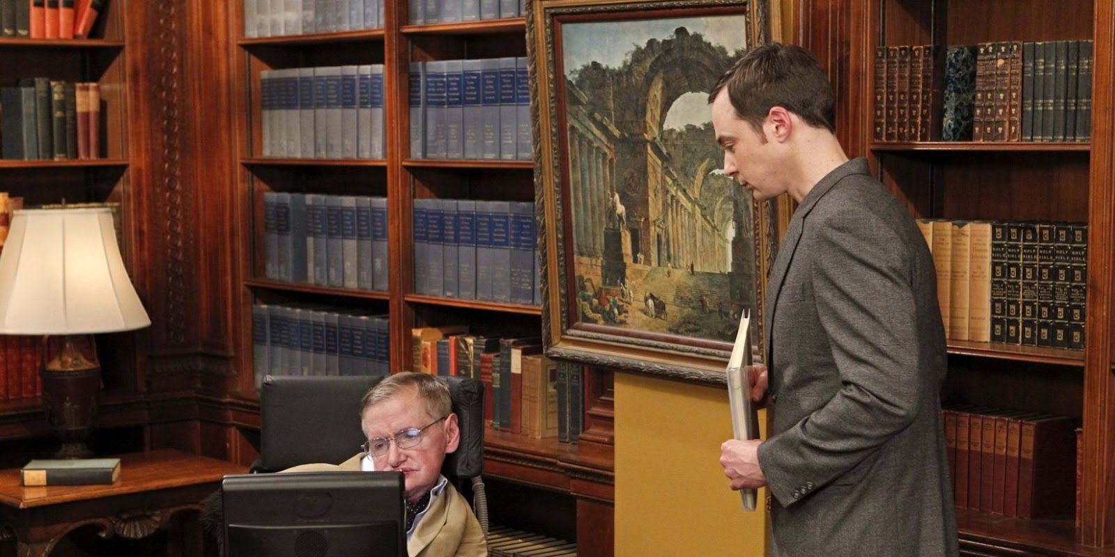 Stephen Hawking's cameo on The Big Bang Theory.