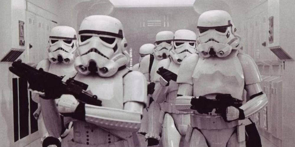 Stormtroopers marching together