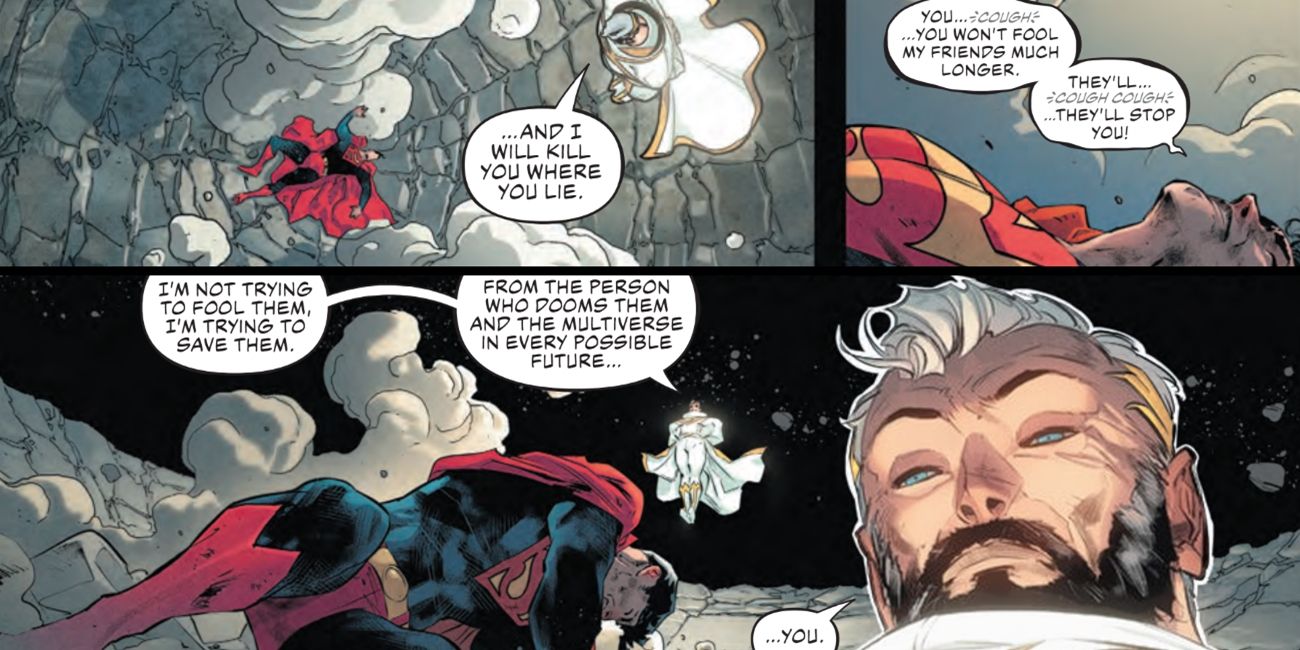 Superman Fights Future Self in DC Comic