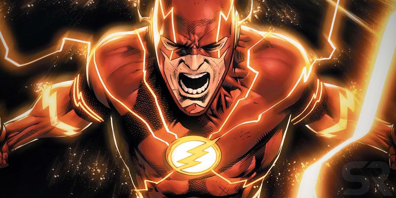 The Flash Screaming on Comic Cover