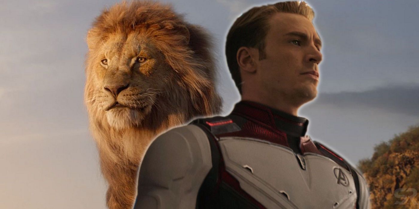 The Lion King and Chris Evans in Avengers Endgame