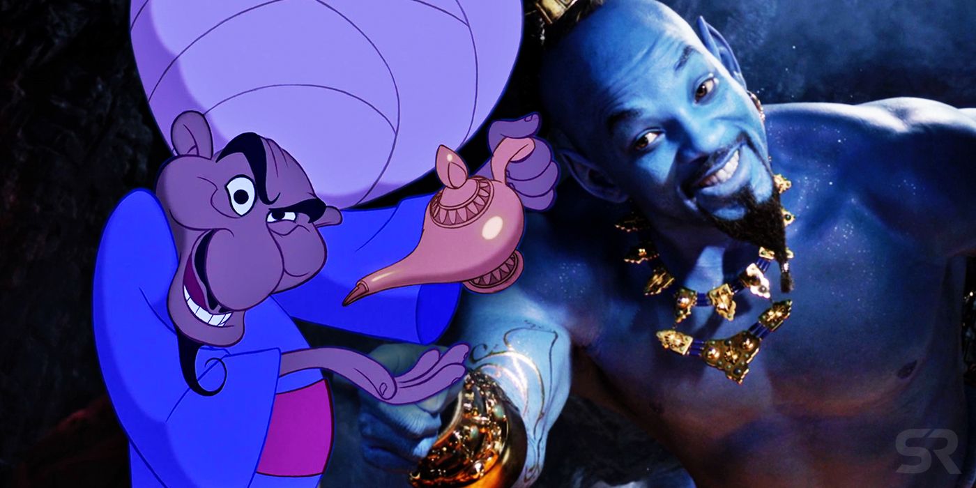 The Merchant and Will Smith as the Genie in Aladdin