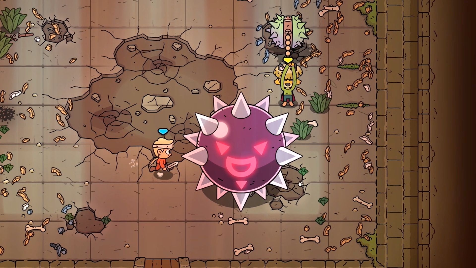 The Swords of Ditto Mormos Curse Spiked Ball Boss Battle