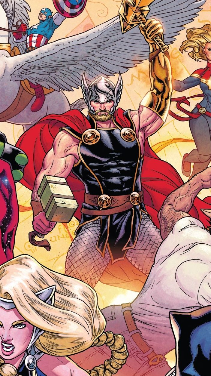 Thor Marvel Comic Vertical