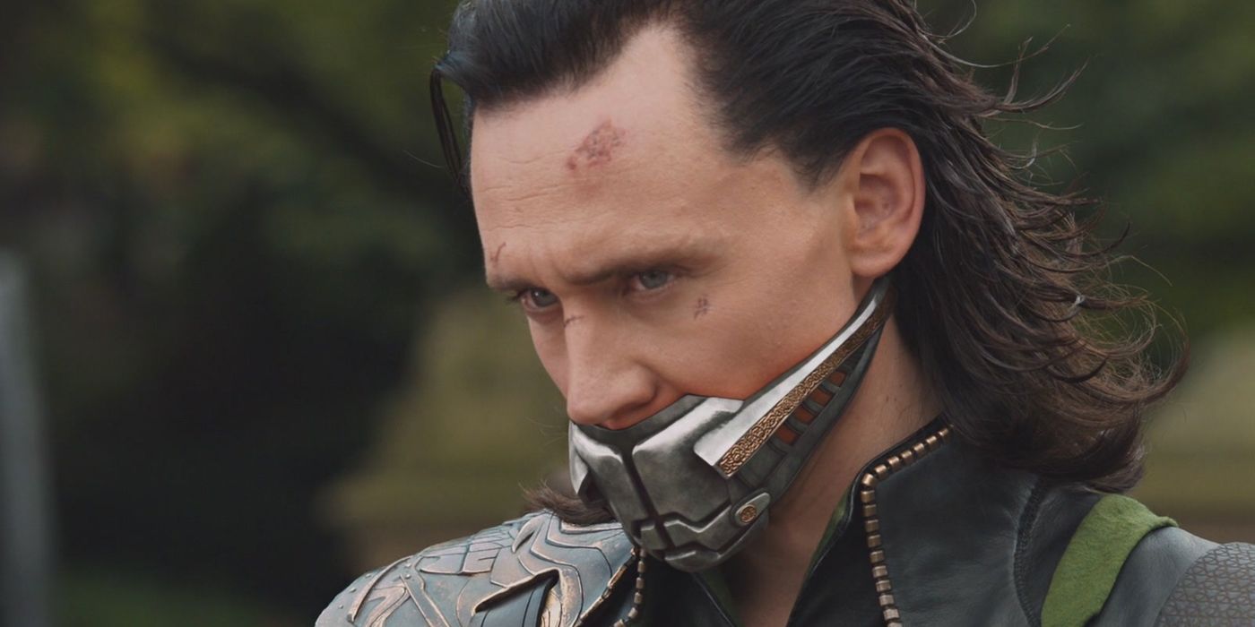 Tom Hiddleston as Loki in The Avengers