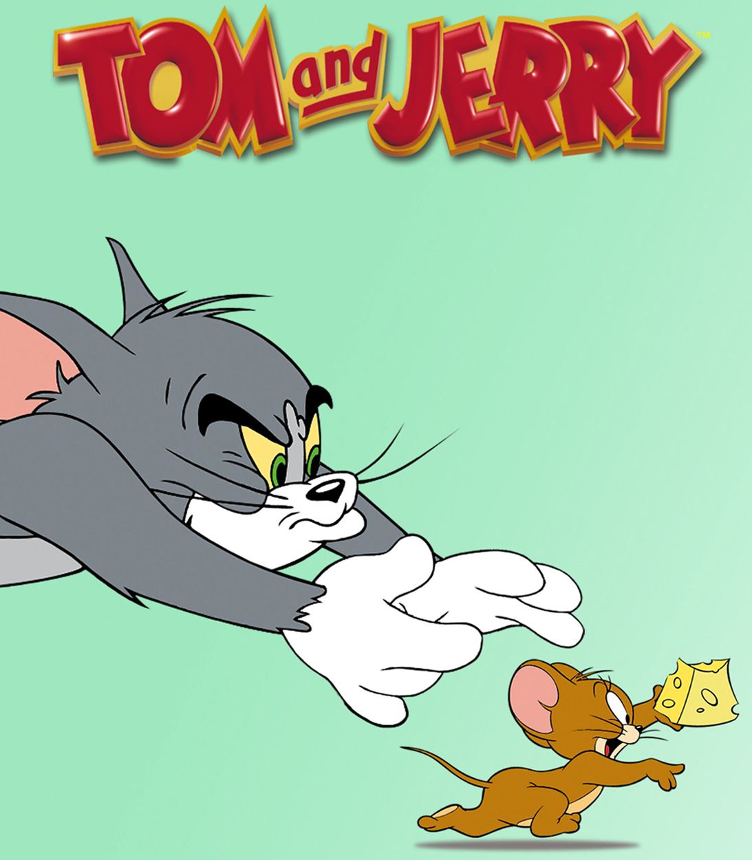 Tom and Jerry running vertical