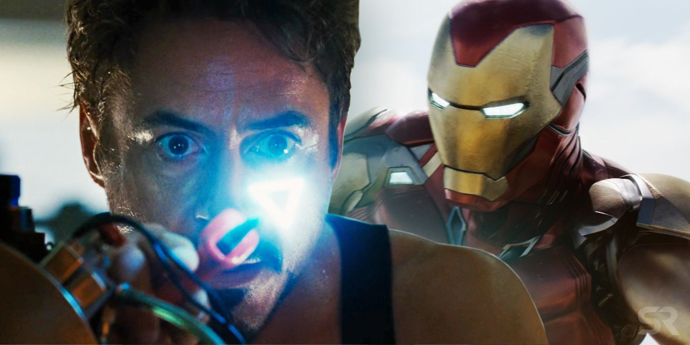Tony Stark with New Element in Iron Man 2 and Armor from Avengers Endgame